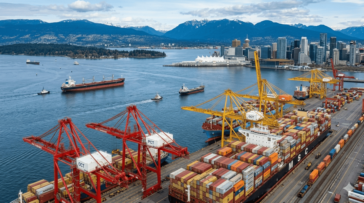 Container port logistics